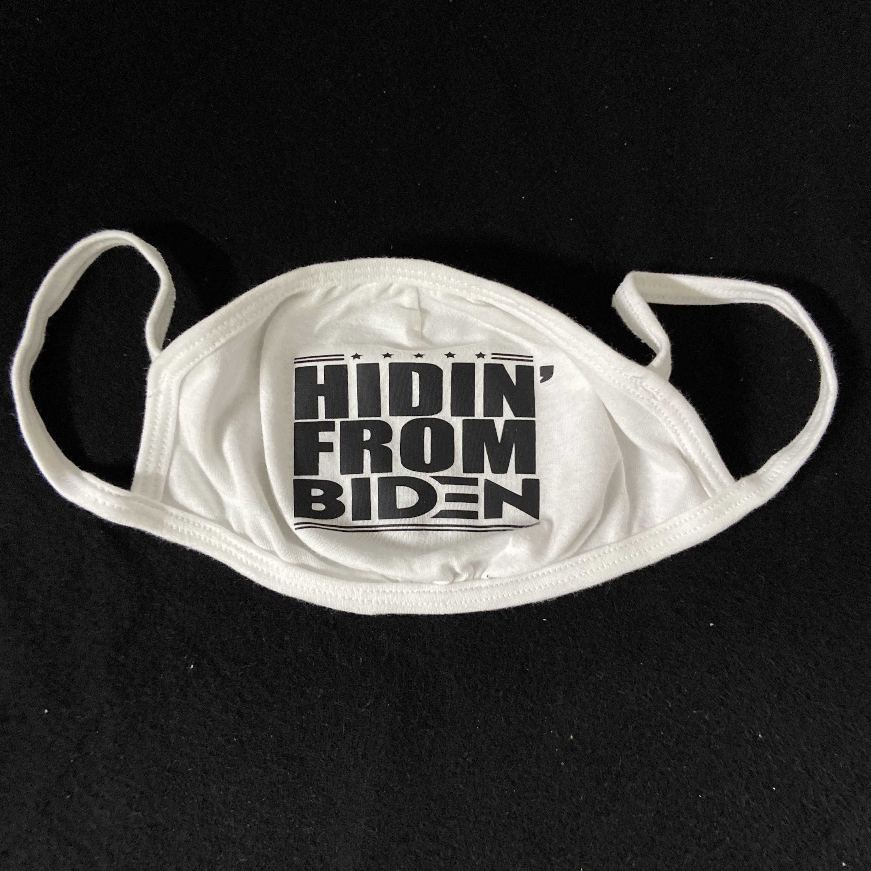 HIDDIN' FROM BIDEN Breathable and Reusable Face Mask